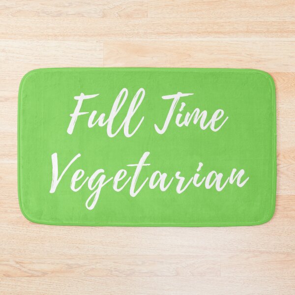 Artikelvorschau, Vollzeit Vegetarier - Weiße Schrift - Geschenkidee entworfen und verkauft von akaiawa.