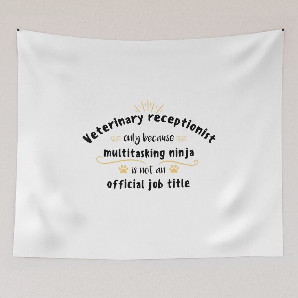 Item preview, Funny Veterinarian Gift For Veterinary Receptionist designed and sold by Tshirty10.