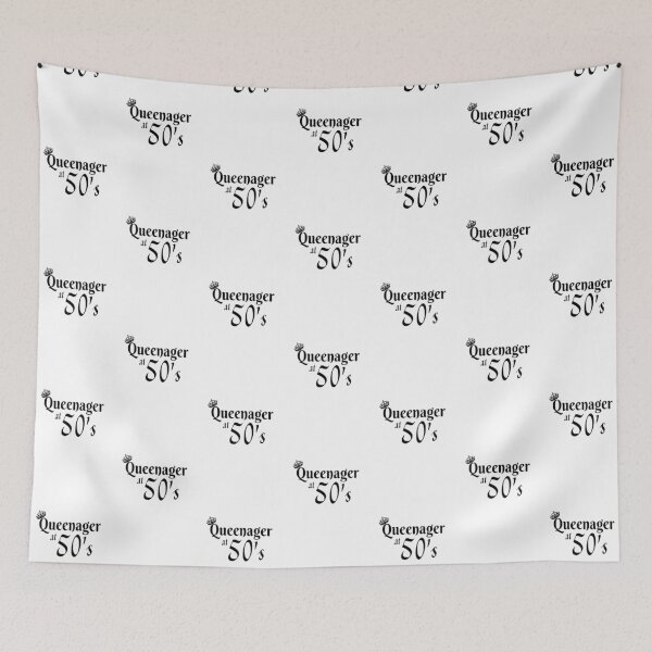 Item preview, Queenager at 50's funny design for senior women designed and sold by DesignsVault.