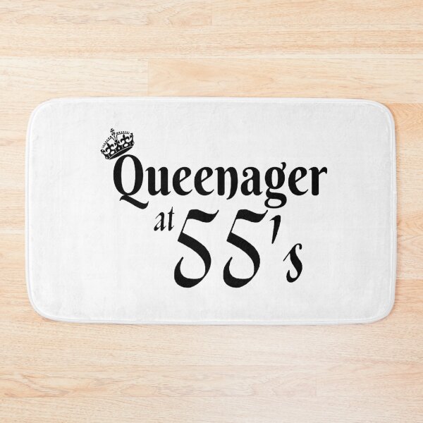 Item preview, Queenager at 55's funny design for senior women designed and sold by DesignsVault.