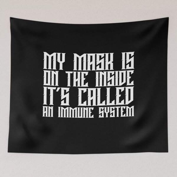 Item preview, mask on the inside immune system designed and sold by LAST WEEK'S STOLEN AESTHETICS.