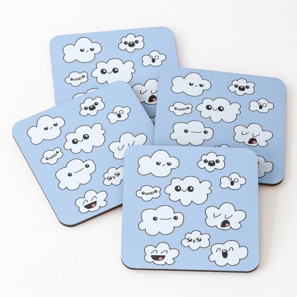 Item preview, Happy clouds - bright designed and sold by SandrasCreaturs.