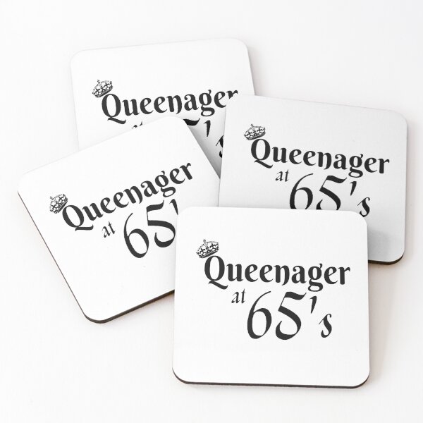 Item preview, Queenager at 65's funny design for senior women designed and sold by DesignsVault.