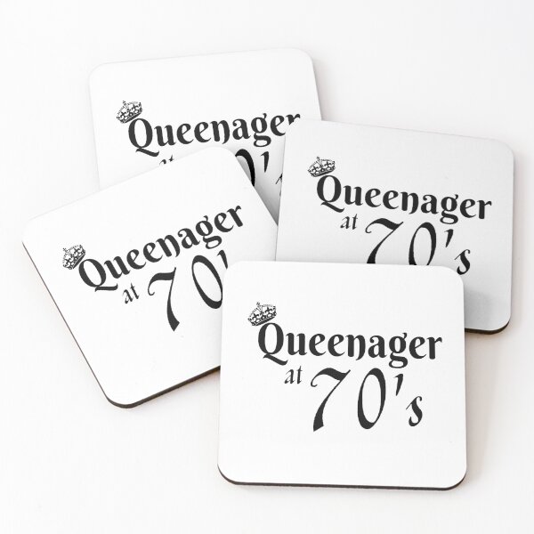 Item preview, Queenager at 70's funny design for senior women designed and sold by DesignsVault.