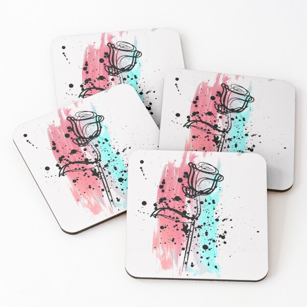 Item preview, Rose paint art - colorful and black  designed and sold by fabioesposito66.