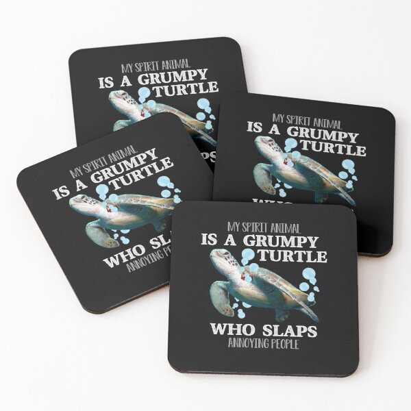 Item preview, My Spirit Animal Is Grumpy Turtle Who Slaps Annoying People designed and sold by Dressed For  Duty.