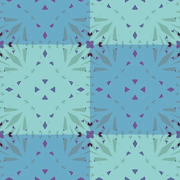Artwork thumbnail, Summer Blue Geometric Quilt Design Pattern by PatternPerfect