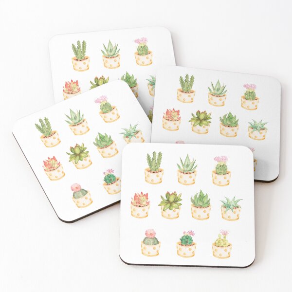 Item preview, Watercolor Potted Succulents and Cactuses for Plant Lover - Pack #1 designed and sold by ShyOwlet.