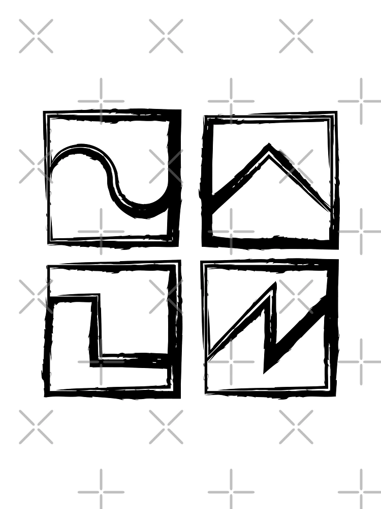 Thumbnail 3 of 3, Scarf, basic waveforms designed and sold by sacred herb.
