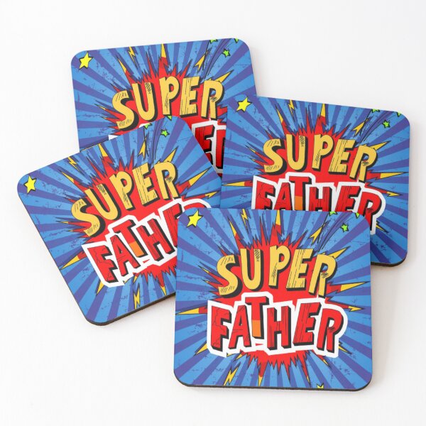 Item preview, Super Father - Super Hero Dad - Super Father Comic Book Style designed and sold by WearWolfDesigns.