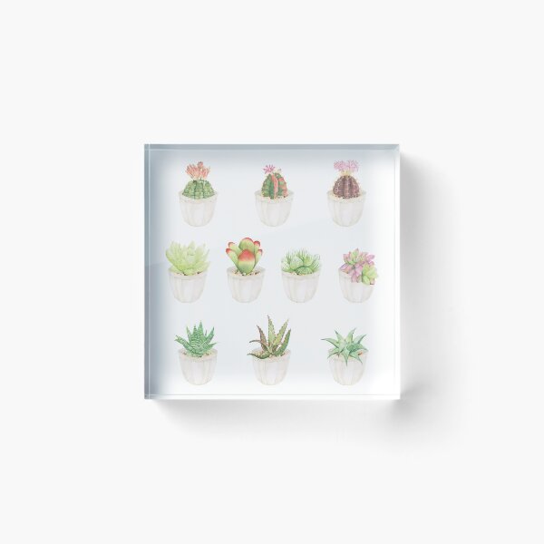 Item preview, Watercolor Potted Succulents and Cactuses for Plant Mam and Plant Dad - Pack #2 designed and sold by ShyOwlet.