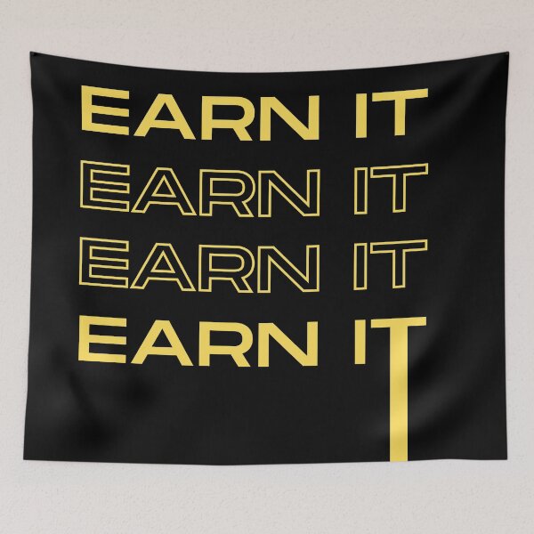 Item preview, earn it , yellow edition  designed and sold by GabyVGalindo.
