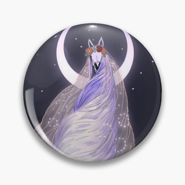 Artikelvorschau, Alphons Mucha Moon inspirierte Mari Lwyd entworfen und verkauft von skullsandsheets.