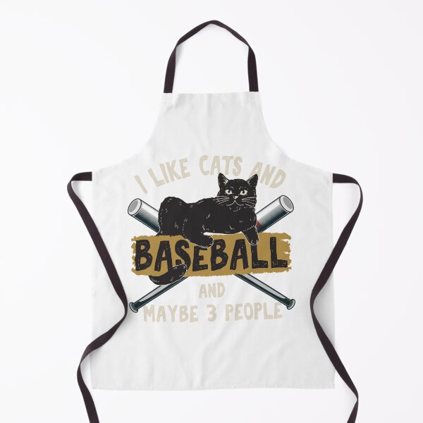 Item preview, I Like Cats And Baseball and maybe 3 people - Funny Vintage designed and sold by Str8like dattshirts.