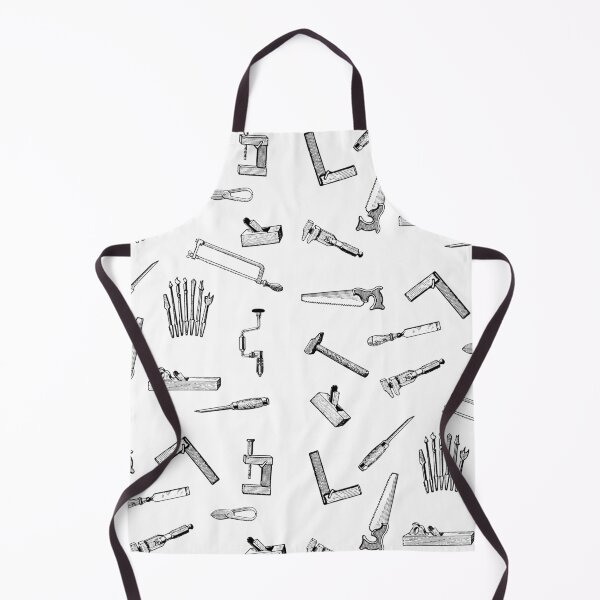 Item preview, Woodworking Tools Pattern - Carpenter Illustration  designed and sold by WildBerryArt.