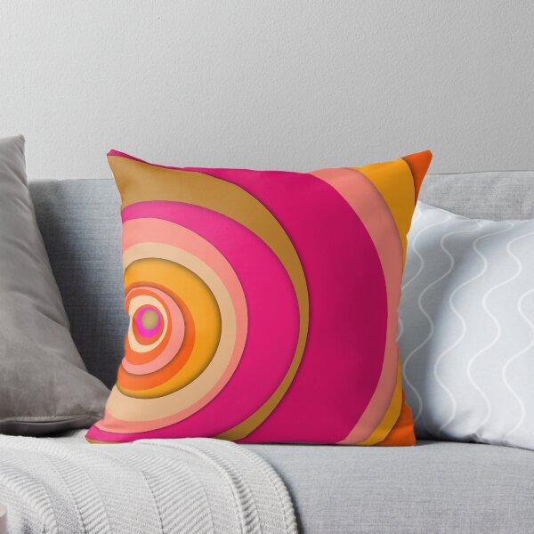 Item preview, Aesthetic Abstract Geometric Hot Pink Optical Illusion retro pattern - Caroline Laursen original designed and sold by Caroline Laursen.