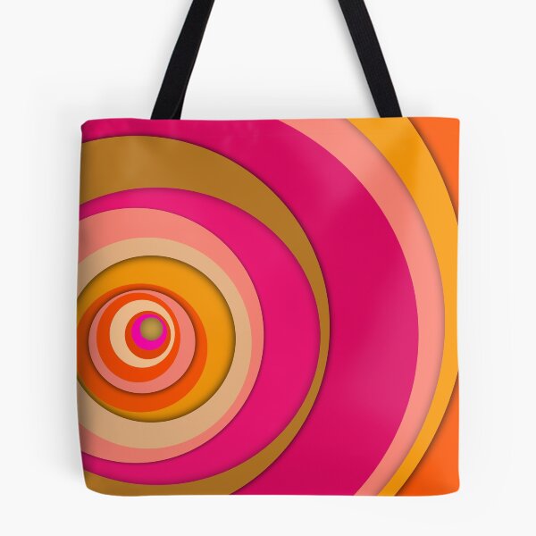 Item preview, Aesthetic Abstract Geometric Hot Pink Optical Illusion retro pattern - Caroline Laursen original designed and sold by Caroline Laursen.