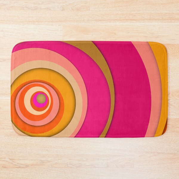 Item preview, Aesthetic Abstract Geometric Hot Pink Optical Illusion retro pattern - Caroline Laursen original designed and sold by Caroline Laursen.