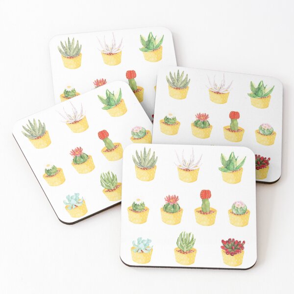 Item preview, Watercolor Potted Succulents and Cactuses for Succulent Lover - Pack #3 designed and sold by ShyOwlet.