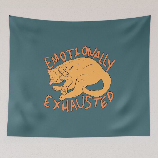 Item preview, Emotionally Exhausted Orange Cat designed and sold by OooiChris.