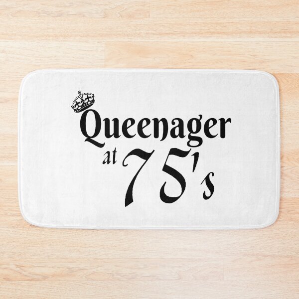 Item preview, Queenager at 75's funny design for senior women designed and sold by DesignsVault.