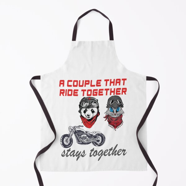Item preview, Panda and cat couple in hats and goggles that rides together stays together designed and sold by ajtechdesigns.
