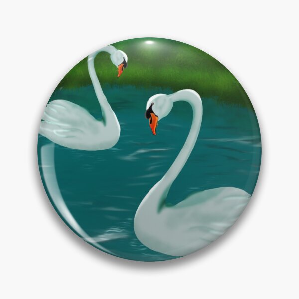 Item preview, Swans in a pond designed and sold by ph0sforia.
