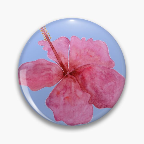 Item preview, Pink Hibiscus Watercolor designed and sold by L12Art.