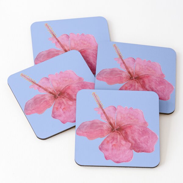 Item preview, Pink Hibiscus Watercolor designed and sold by L12Art.