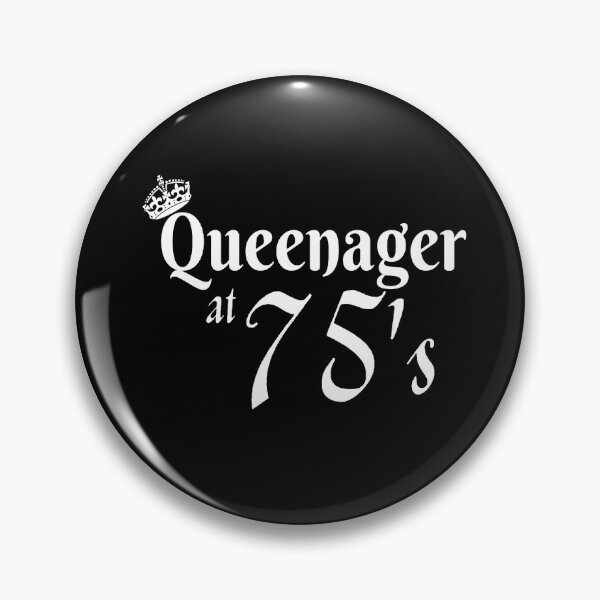 Item preview, Queenager at 75's funny design for senior women designed and sold by DesignsVault.