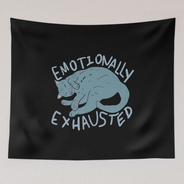 Item preview, Emotionally Exhausted Blue Cat designed and sold by OooiChris.