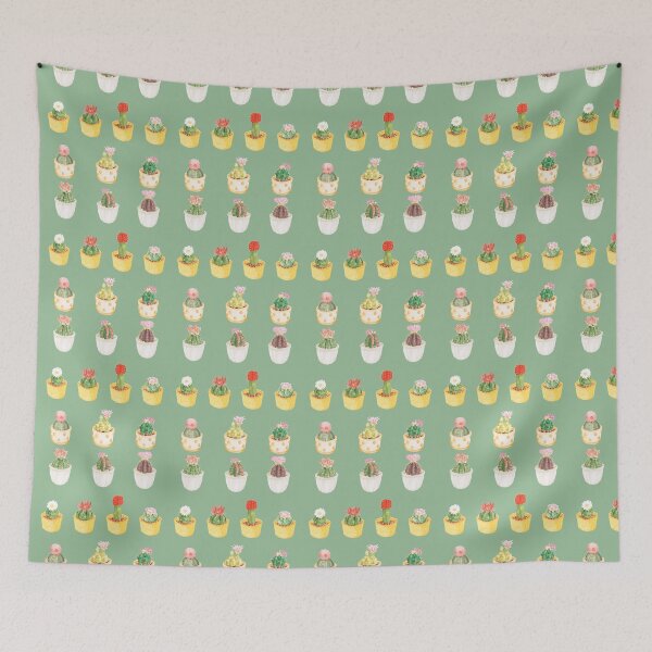 Item preview, Pack of Watercolor Potted Cactuses for Cacti Lovers designed and sold by ShyOwlet.