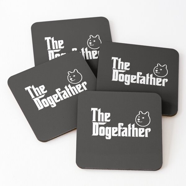 Item preview, The Dogefather Funny Dogecoin Doge Meme Crypto Hodl Coin designed and sold by gkao.