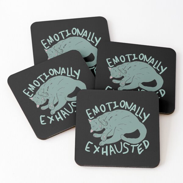 Item preview, Emotionally Exhausted Green Cat designed and sold by OooiChris.