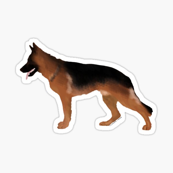 Item preview, German Shepherd: Red & Black designed and sold by 2woofs-1meow.