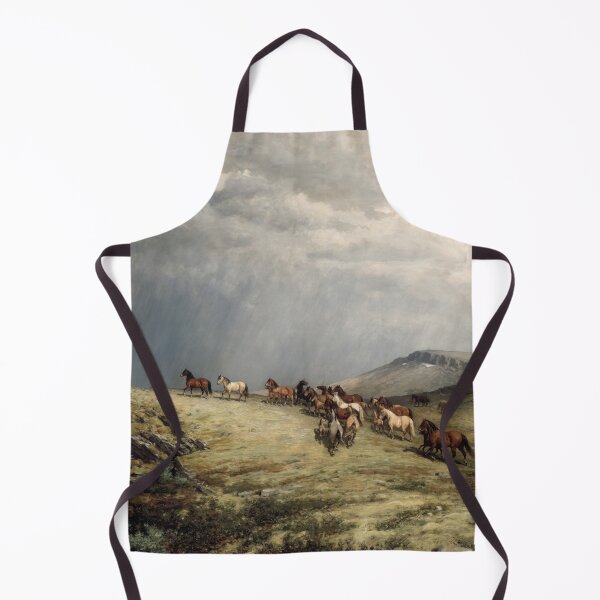 Item preview, Horses in the Mountains, by Peter Nicolai Arbo designed and sold by JustContemplate.