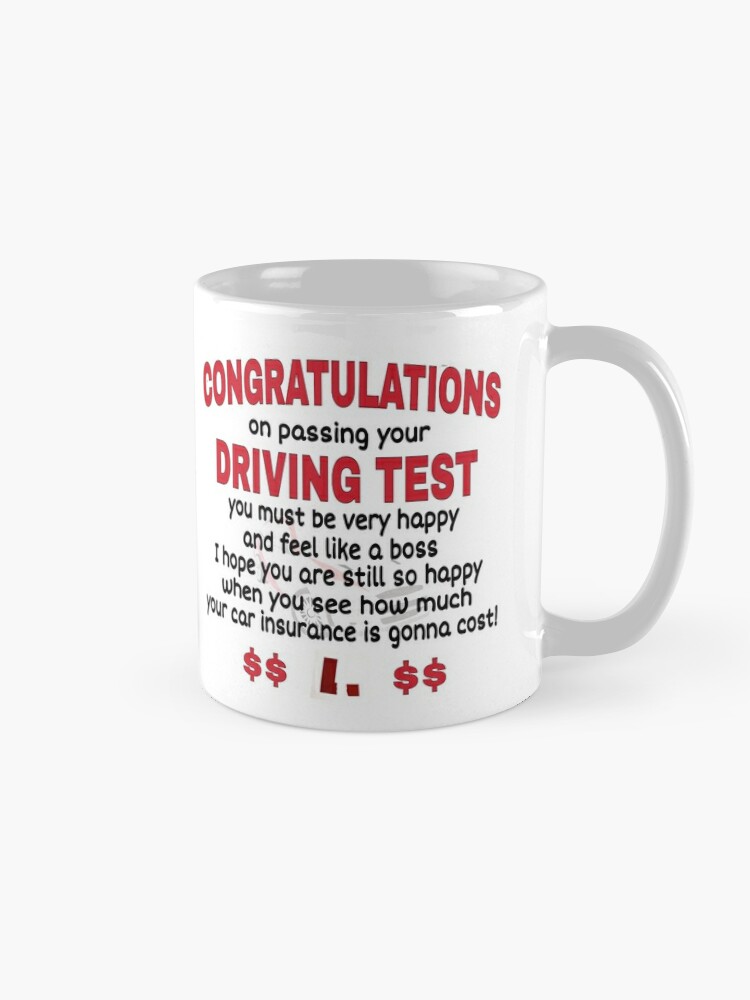 Lustige Glückwunschkarte Fahrprüfung