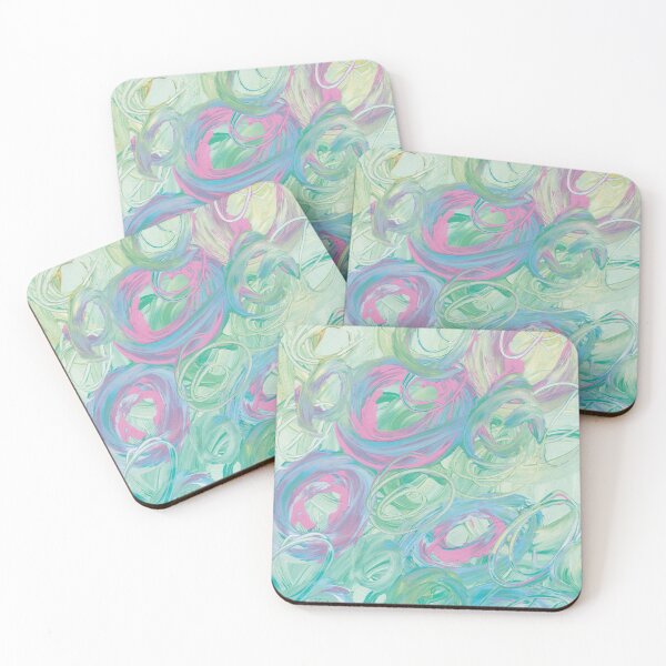 Item preview, Swirl of green and pink designed and sold by courbebleue.