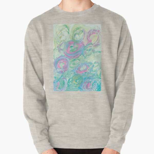 Tourbillon de vert et rose Sweatshirt épais