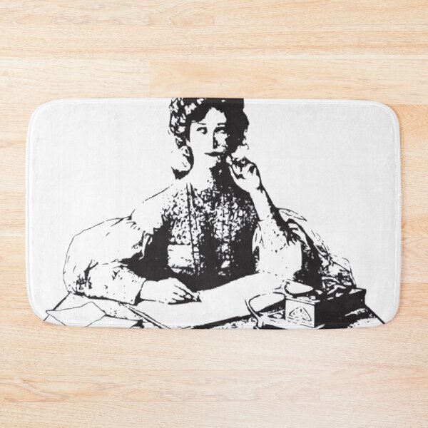 Item preview, WOMAN THINKING Vintage Art designed and sold by Bruce ALMIGHTY Baker.