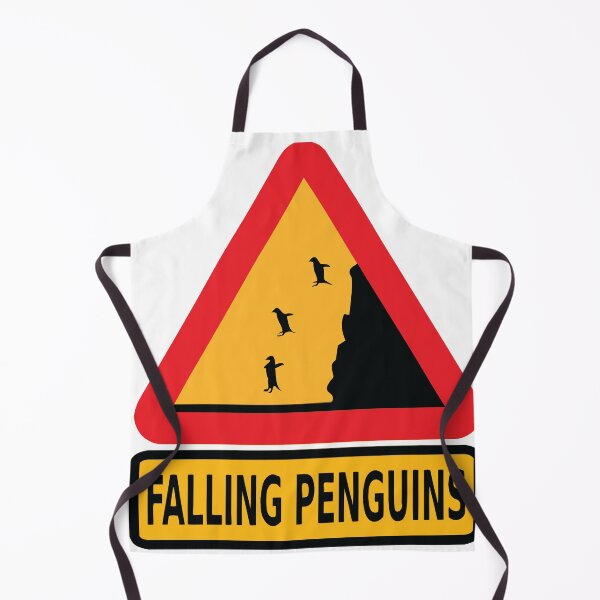 Item preview, WARNING FALLING PENGUINS Vintage Art designed and sold by Bruce ALMIGHTY Baker.