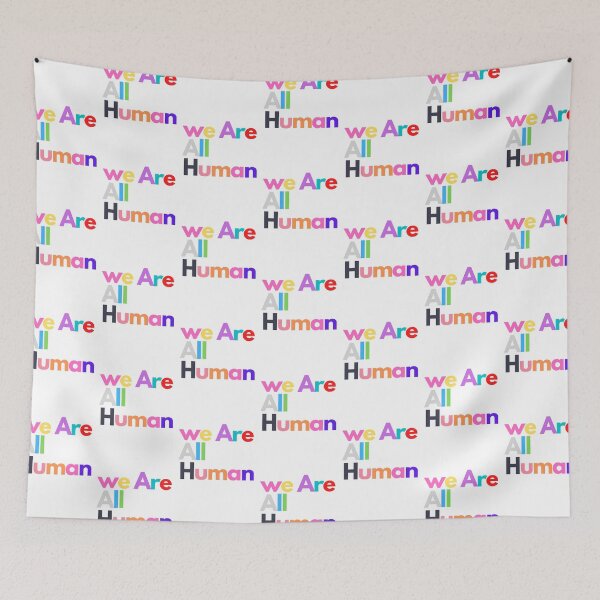 Item preview, We Are All Human designed and sold by TruVibez.