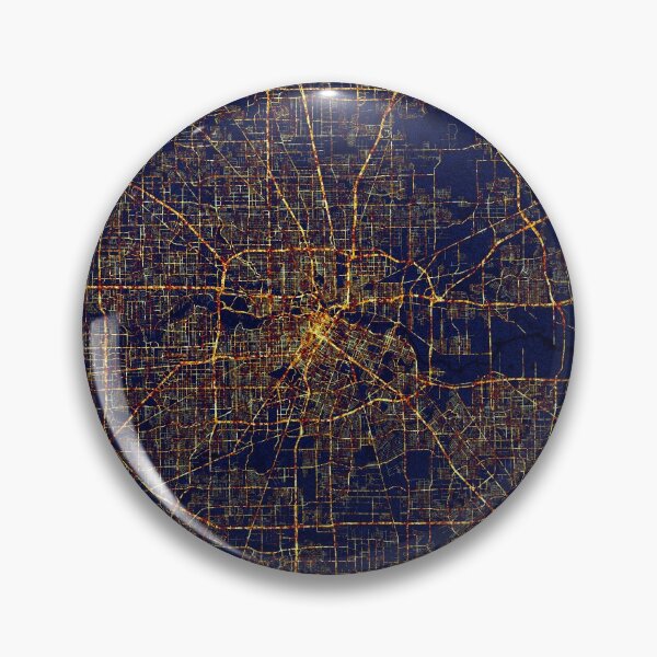 Item preview, Houston, Texas, USA Map - City At Night designed and sold by deMAP.