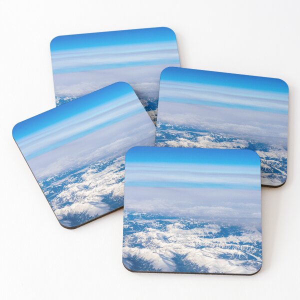 Item preview, Snow Covered Alps Mountains Aerial View over Clouds designed and sold by Andreea Eva Herczegh.