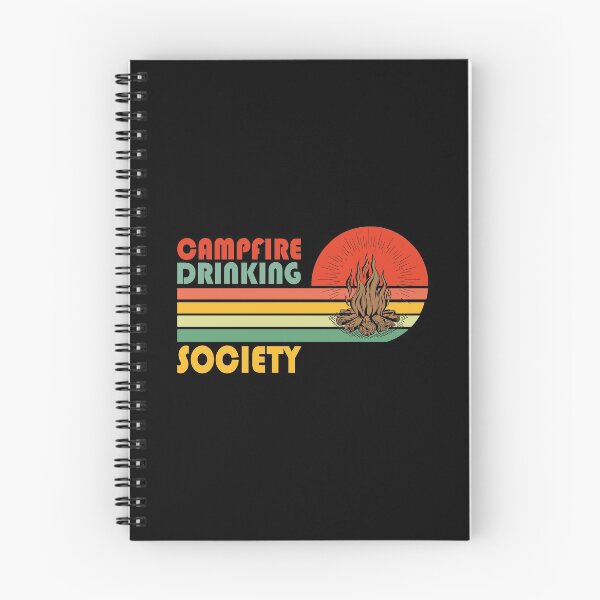 Item preview, Campfire Drinking Society Funny Camping lover Retro Vintage Gift designed and sold by Theobsessed01.