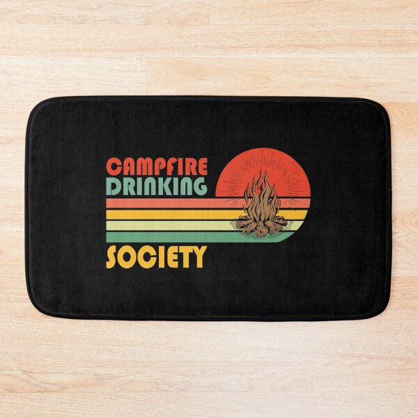 Item preview, Campfire Drinking Society Funny Camping lover Retro Vintage Gift designed and sold by Theobsessed01.