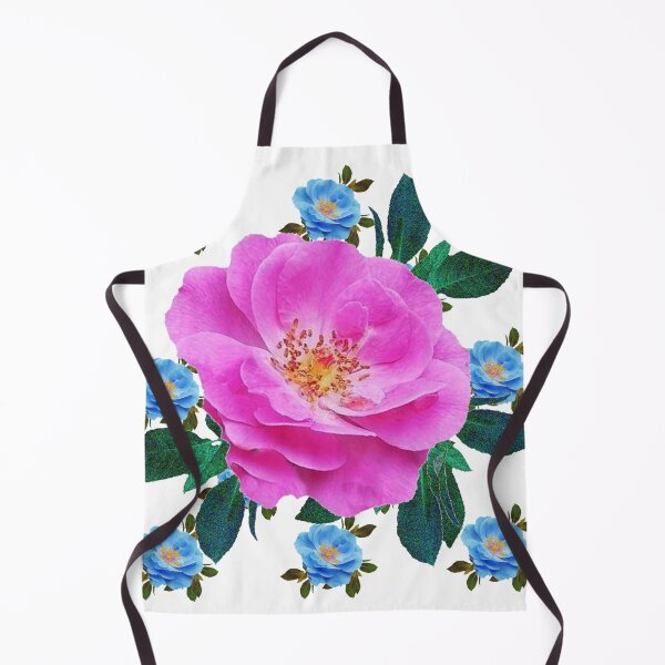 Item preview, PINK GARDEN ROSE & BLUE ROSES ABSTRACT PATTERNS ART designed and sold by sharlesart.