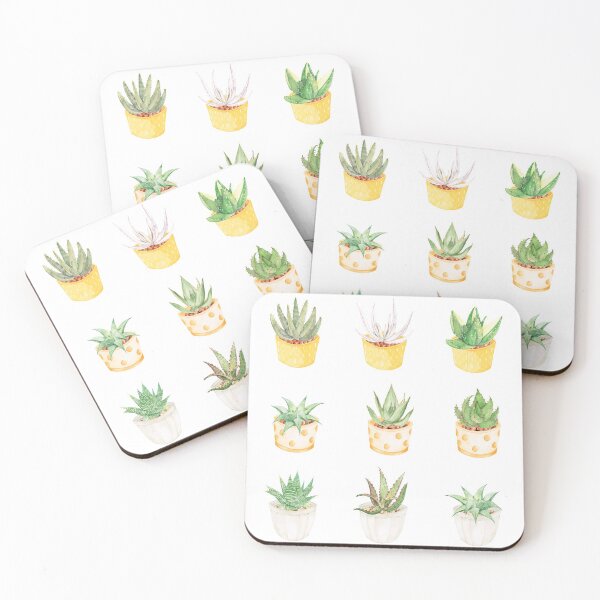 Item preview, Pack of Watercolor Succulents for Plant lovers - Pack #2 designed and sold by ShyOwlet.
