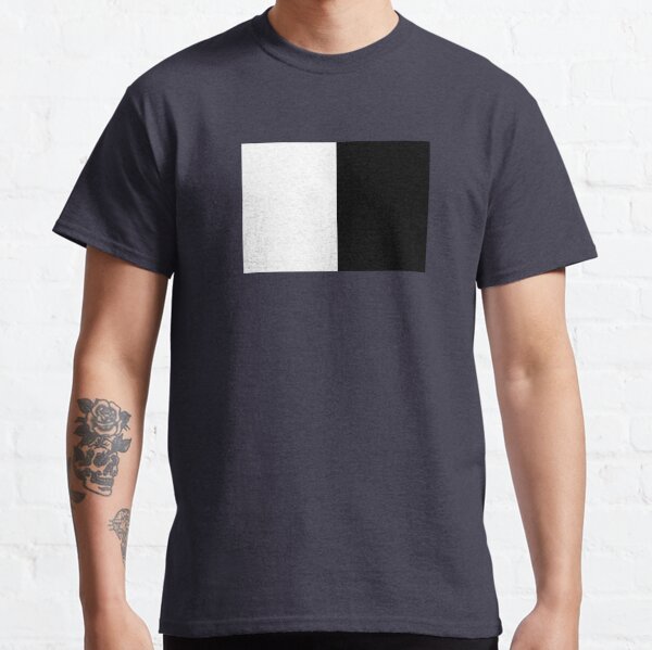 Black Half White T Shirts Redbubble