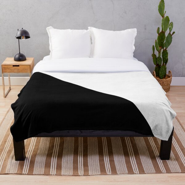 Item preview, Black and White Two Tone Color Block designed and sold by BleuSky.